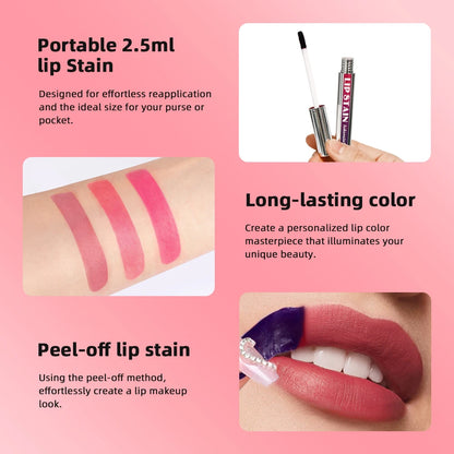 Peel-Off Pink Lip Stain
